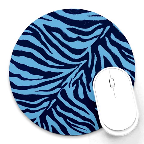 Zebra 3 Round Mousepads from ArtsNow.com Front