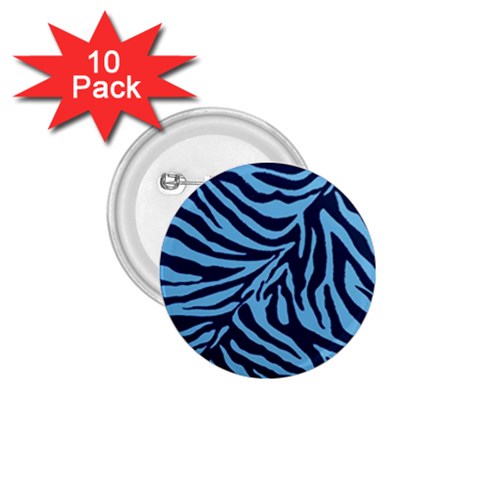 Zebra 3 1.75  Buttons (10 pack) from ArtsNow.com Front