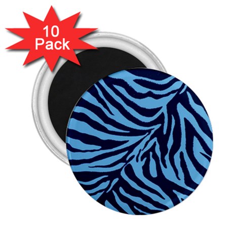 Zebra 3 2.25  Magnets (10 pack)  from ArtsNow.com Front