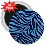 Zebra 3 3  Magnets (10 pack) 