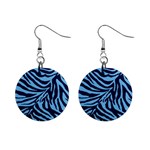 Zebra 3 Mini Button Earrings