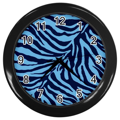 Zebra 3 Wall Clock (Black) from ArtsNow.com Front