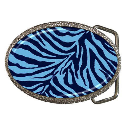 Zebra 3 Belt Buckles from ArtsNow.com Front