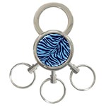 Zebra 3 3-Ring Key Chain