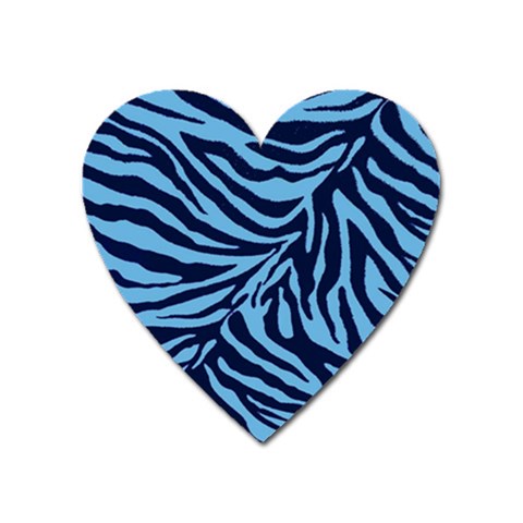 Zebra 3 Heart Magnet from ArtsNow.com Front