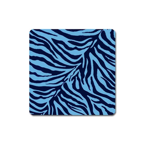 Zebra 3 Square Magnet from ArtsNow.com Front