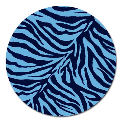 Zebra 3 Magnet 5  (Round) from ArtsNow.com Front