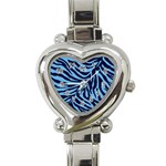 Zebra 3 Heart Italian Charm Watch