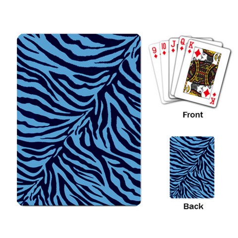 Zebra 3 Playing Cards Single Design (Rectangle) from ArtsNow.com Back