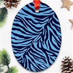 Zebra 3 Oval Ornament (Two Sides)