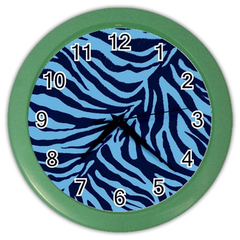 Zebra 3 Color Wall Clock from ArtsNow.com Front