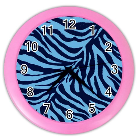 Zebra 3 Color Wall Clock from ArtsNow.com Front