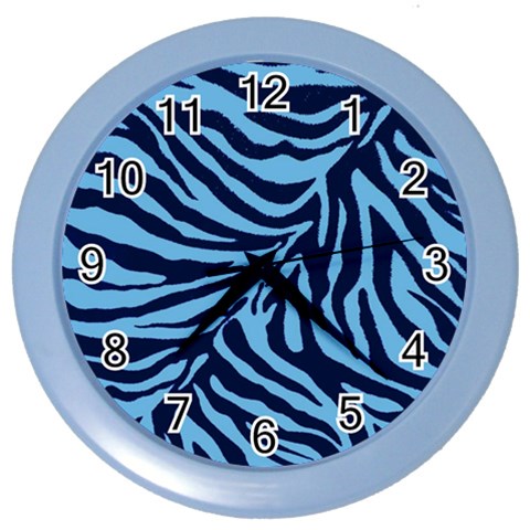 Zebra 3 Color Wall Clock from ArtsNow.com Front