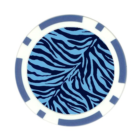 Zebra 3 Poker Chip Card Guard (10 pack) from ArtsNow.com Front