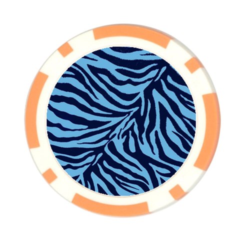 Zebra 3 Poker Chip Card Guard (10 pack) from ArtsNow.com Front