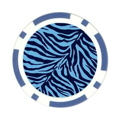 Zebra 3 Poker Chip Card Guard (10 pack) from ArtsNow.com Front