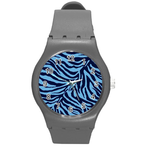 Zebra 3 Round Plastic Sport Watch (M) from ArtsNow.com Front