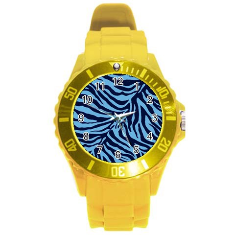 Zebra 3 Round Plastic Sport Watch (L) from ArtsNow.com Front