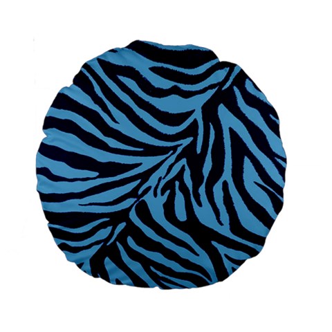 Zebra 3 Standard 15  Premium Round Cushions from ArtsNow.com Front