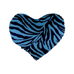 Zebra 3 Standard 16  Premium Heart Shape Cushions from ArtsNow.com Back