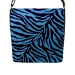 Zebra 3 Flap Closure Messenger Bag (L)