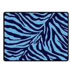 Zebra 3 Double Sided Fleece Blanket (Small) 