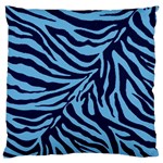 Zebra 3 Large Flano Cushion Case (One Side)