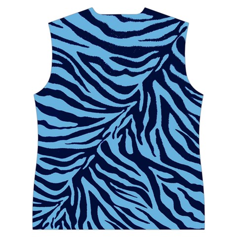 Zebra 3 Women s Button Up Vest from ArtsNow.com Back