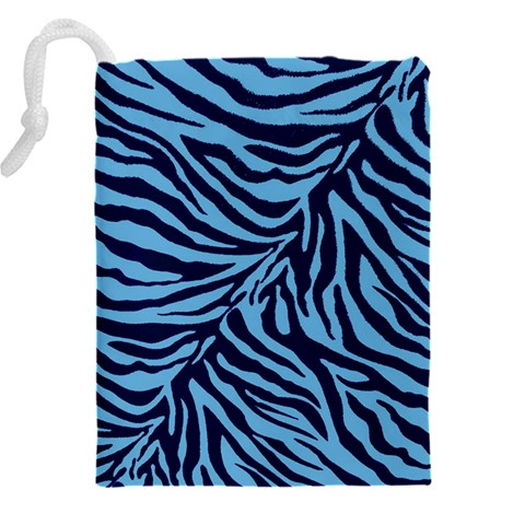 Zebra 3 Drawstring Pouch (4XL) from ArtsNow.com Back