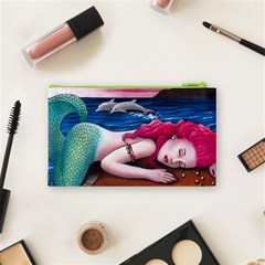 Mermaid 12 Cosmetic Bag (Small) from ArtsNow.com Back