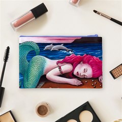 Mermaid 12 Cosmetic Bag (Medium) from ArtsNow.com Back