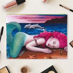 Mermaid 12 Cosmetic Bag (XL) from ArtsNow.com Back