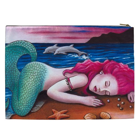 Mermaid 12 Cosmetic Bag (XXL) from ArtsNow.com Back