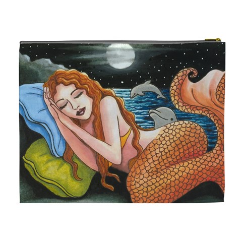 Mermaid 42   2 8x10 Cosmetic Bag (XL) from ArtsNow.com Back