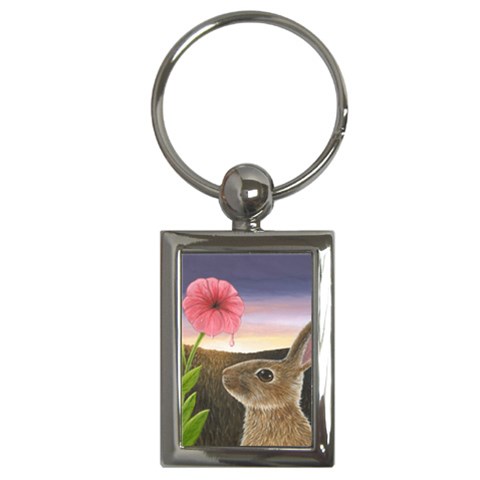 Hare 58 Key Chain (Rectangle) from ArtsNow.com Front