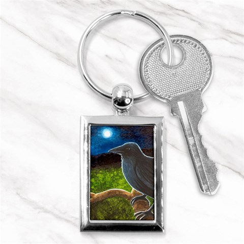 Bird 61 Key Chain (Rectangle) from ArtsNow.com Front