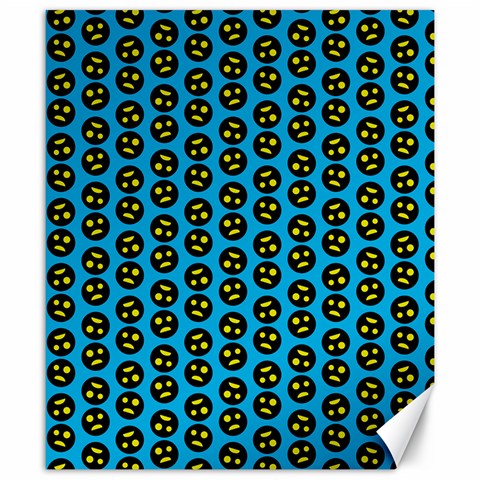 0059 Comic Head Bothered Smiley Pattern Canvas 20  x 24  from ArtsNow.com 19.57 x23.15  Canvas - 1