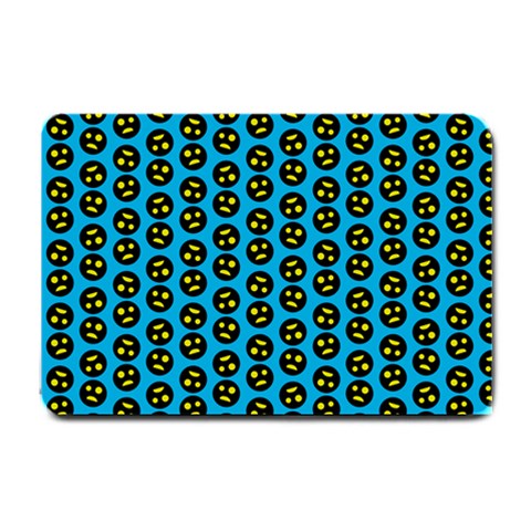 0059 Comic Head Bothered Smiley Pattern Small Doormat  from ArtsNow.com 24 x16  Door Mat