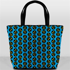 0059 Comic Head Bothered Smiley Pattern Bucket Bag from ArtsNow.com Front