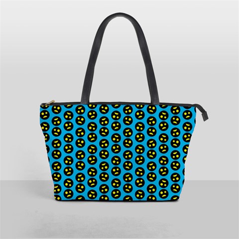 0059 Comic Head Bothered Smiley Pattern Classic Shoulder Handbag from ArtsNow.com Front