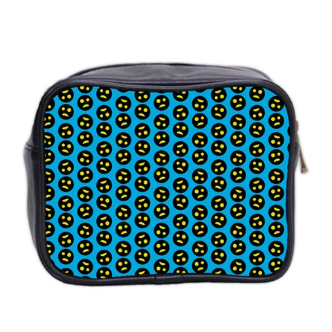 0059 Comic Head Bothered Smiley Pattern Mini Toiletries Bag (Two Sides) from ArtsNow.com Back