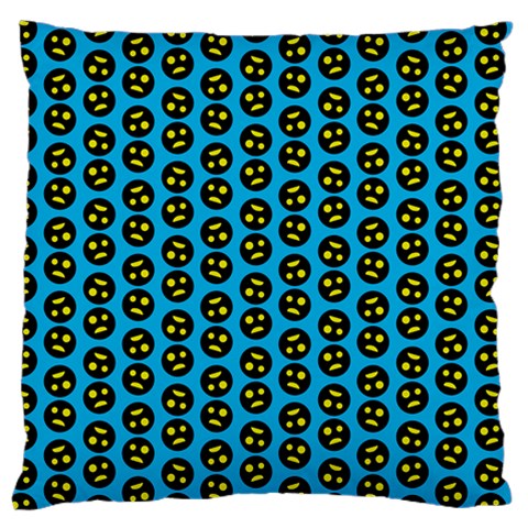 0059 Comic Head Bothered Smiley Pattern Large Cushion Case (Two Sides) from ArtsNow.com Front