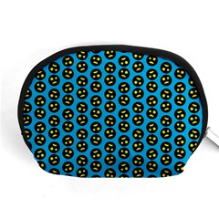 0059 Comic Head Bothered Smiley Pattern Accessory Pouch (Medium) from ArtsNow.com Front