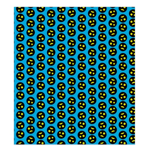 0059 Comic Head Bothered Smiley Pattern Duvet Cover (King Size) from ArtsNow.com Duvet Quilt