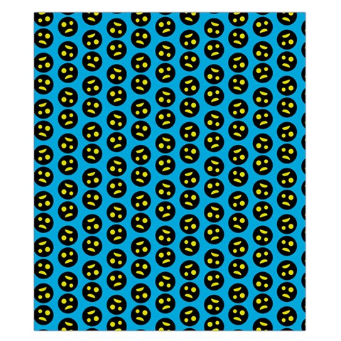 0059 Comic Head Bothered Smiley Pattern Duvet Cover Double Side (California King Size) from ArtsNow.com Front