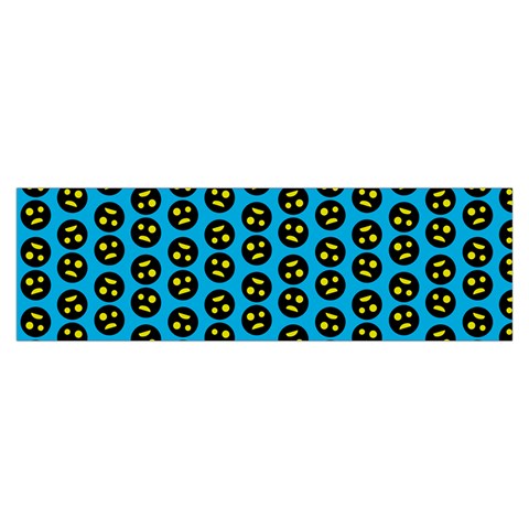 0059 Comic Head Bothered Smiley Pattern Toiletries Pouch from ArtsNow.com Hand Strap