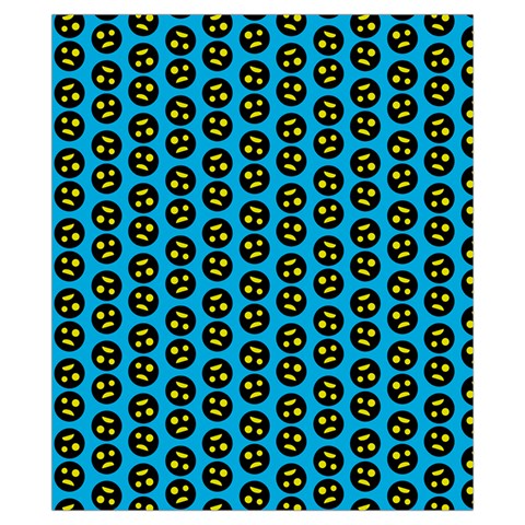 0059 Comic Head Bothered Smiley Pattern Drawstring Pouch (XS) from ArtsNow.com Front