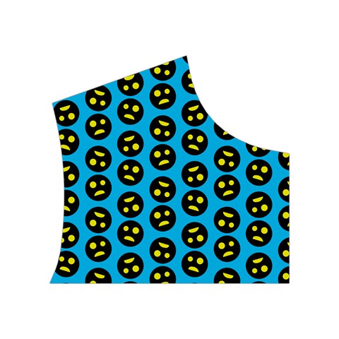 0059 Comic Head Bothered Smiley Pattern Women s Button Up Vest from ArtsNow.com Top Right