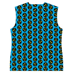 0059 Comic Head Bothered Smiley Pattern Women s Button Up Vest from ArtsNow.com Back