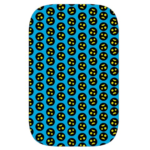 0059 Comic Head Bothered Smiley Pattern Waist Pouch (Small) from ArtsNow.com Front